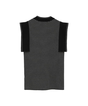 SQUARE SLEEVE KNIT TOPS