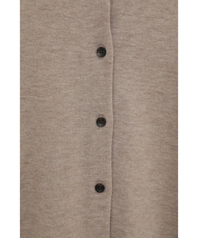 W FACE SHOULDER FRILL KNIT CARDIGAN