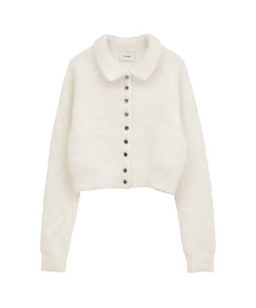 ANGORA SHORT KNIT CARDIGAN