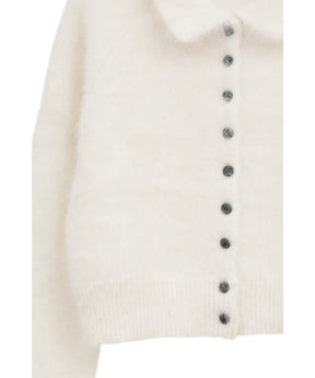 ANGORA SHORT KNIT CARDIGAN