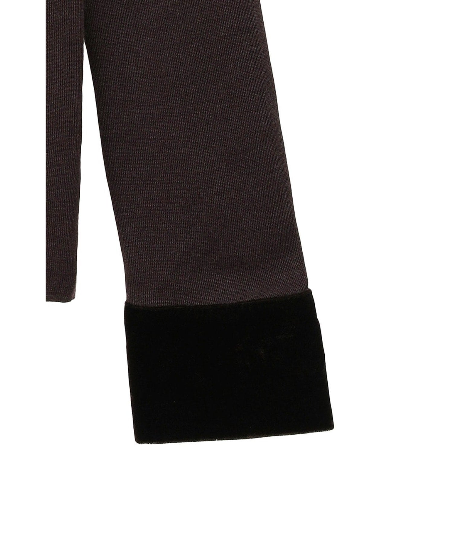 VELOR COLLAR KNIT TOPS
