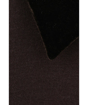 VELOR COLLAR KNIT TOPS