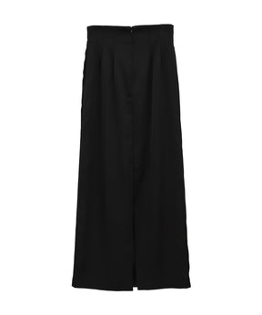 HIGH WAIST STRAIGHT SATIN SKIRT