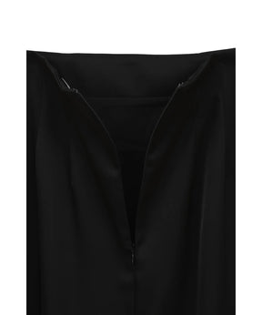 HIGH WAIST STRAIGHT SATIN SKIRT