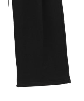 LOGO SWEAT TUCK WIDE PANTS