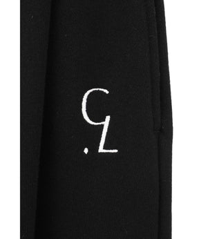 LOGO SWEAT TUCK WIDE PANTS