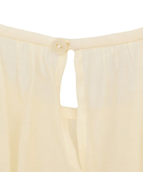 COLOR STITCHED SHIRRING TOPS