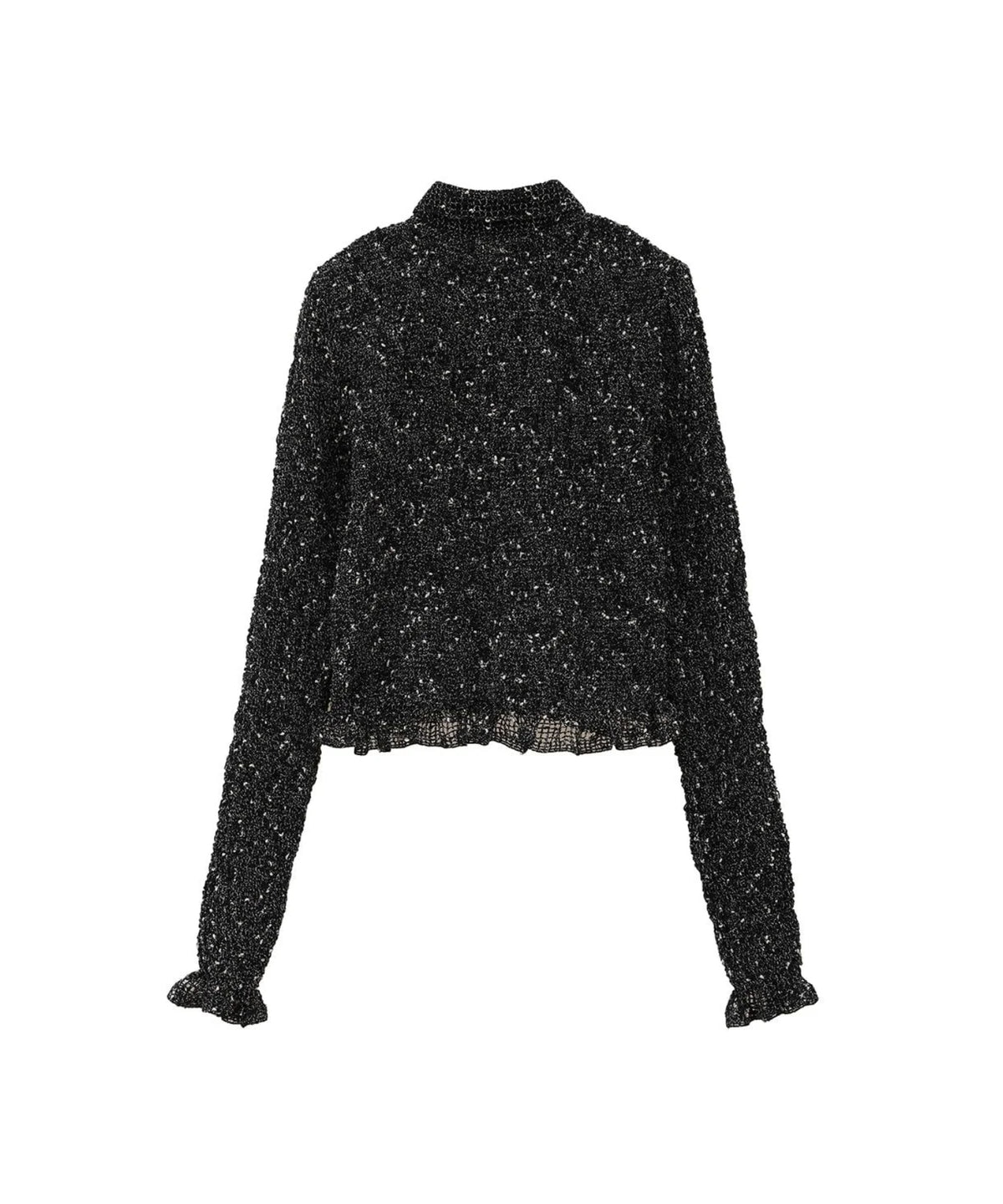 MIX MESH GATHER SHIRT