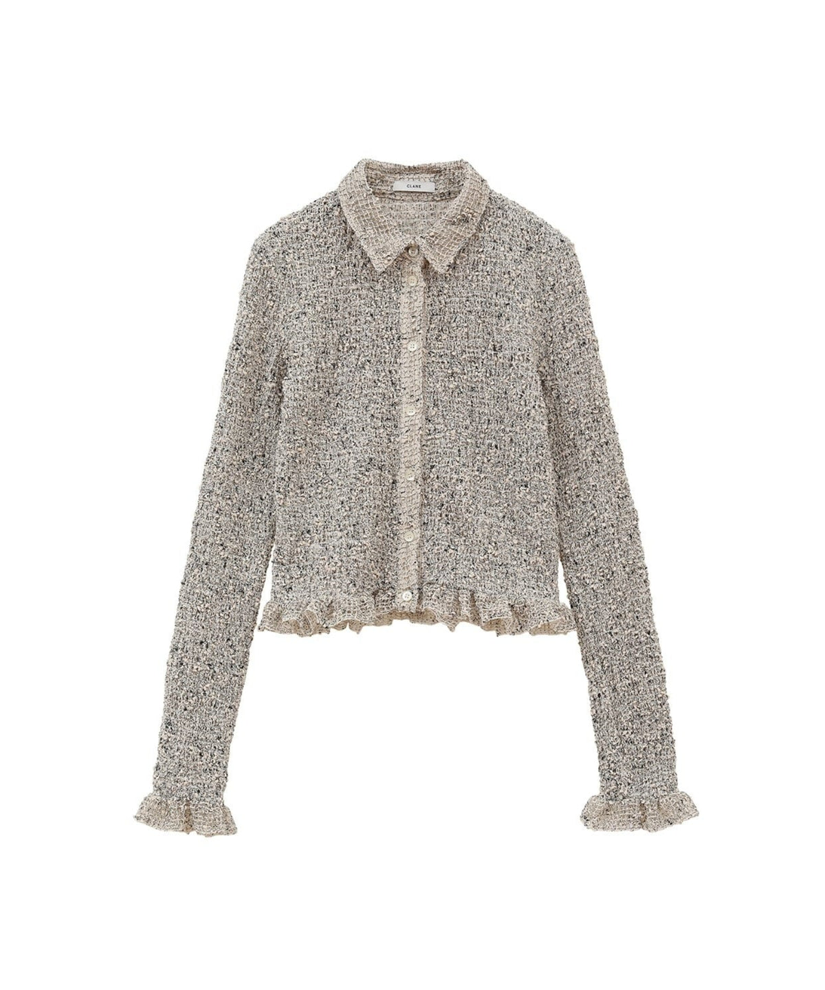 MIX MESH GATHER SHIRT