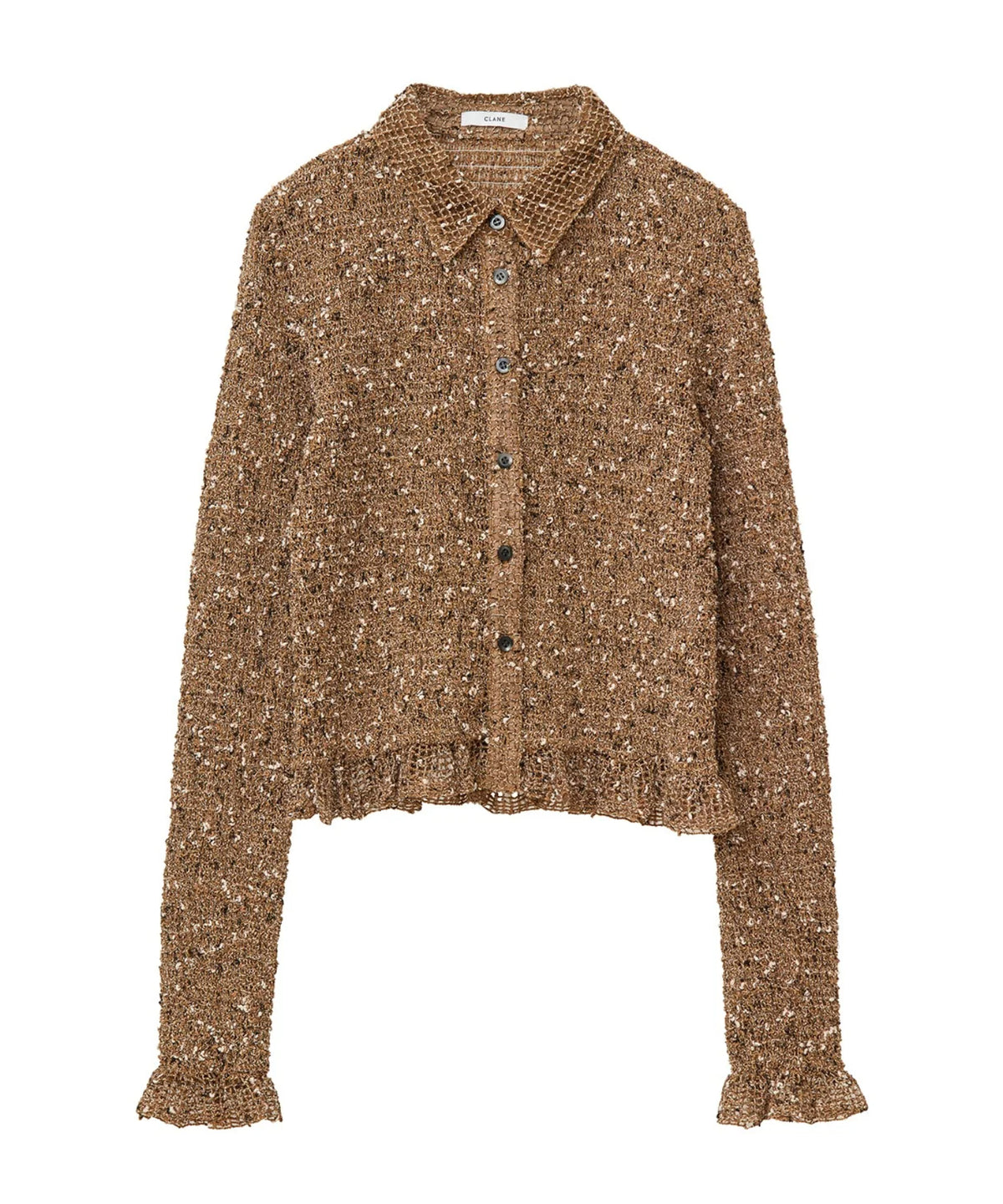 MIX MESH GATHER SHIRT