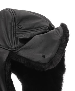 FLY CAP TRAPPER LEATHER