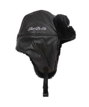 FLY CAP TRAPPER LEATHER