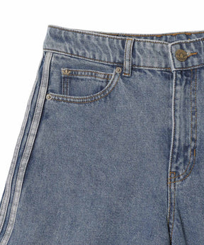 MID RISE DENIM JORTS