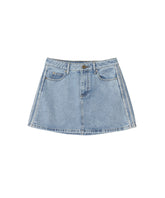 MID RISE DENIM SKIRT