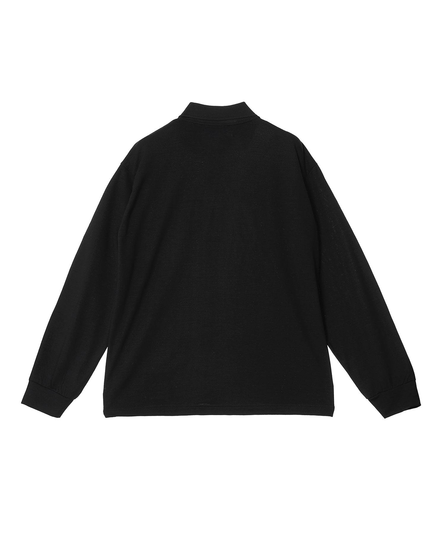 2/72 Wool Single Jersey Washable Two Button Polo L/S Tee