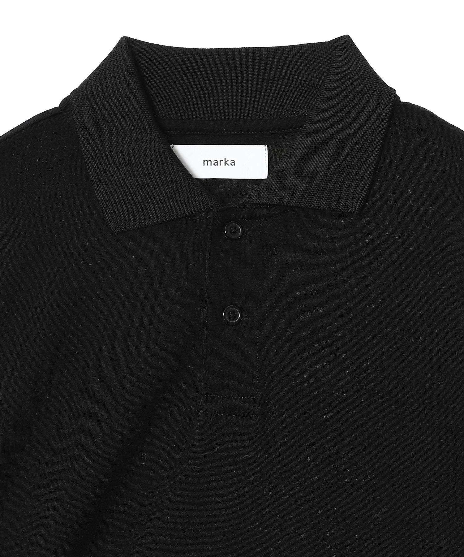 2/72 Wool Single Jersey Washable Two Button Polo L/S Tee