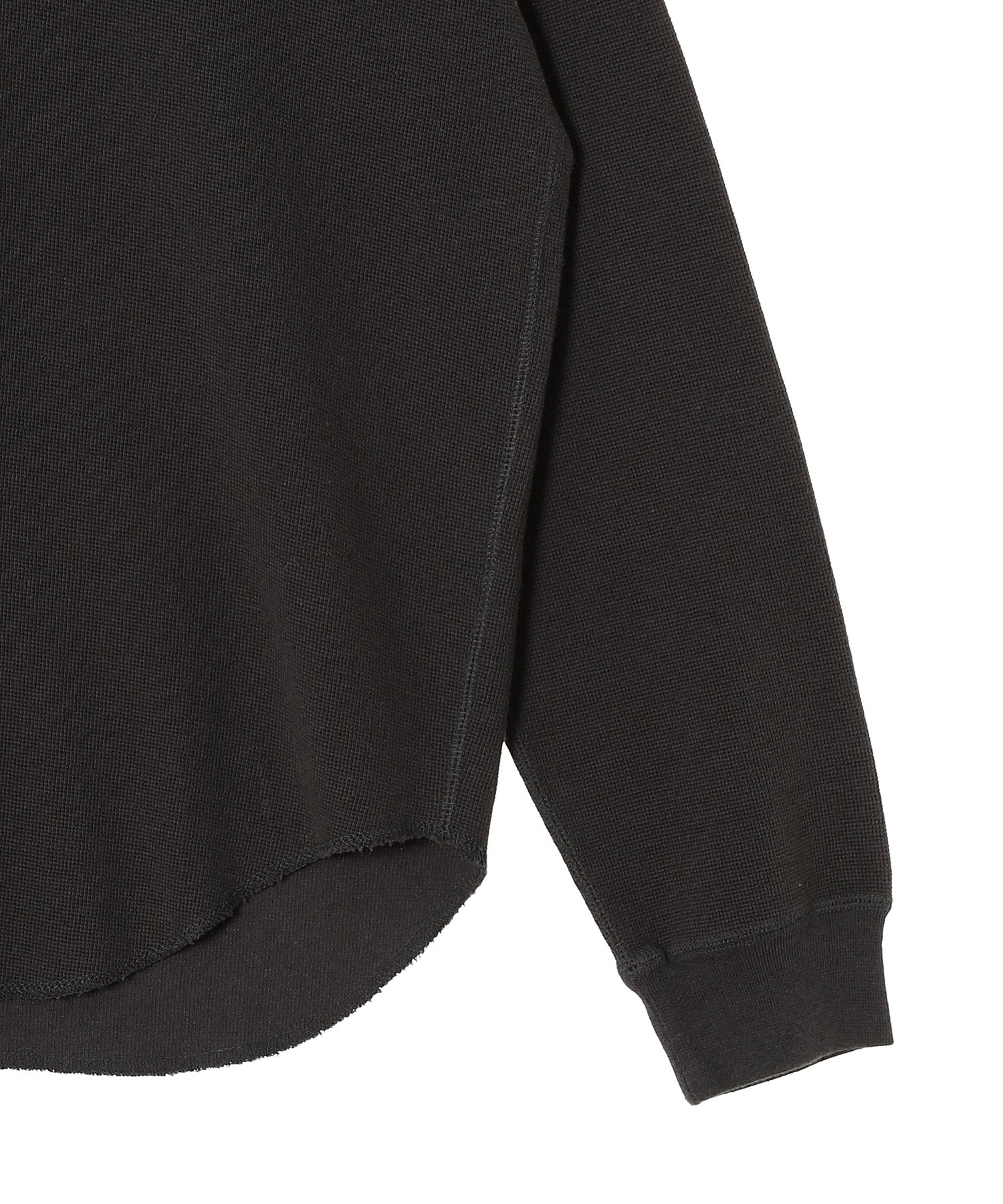 Organic Cotton Hemp Mesh Knit Crew Neck L/S Tee