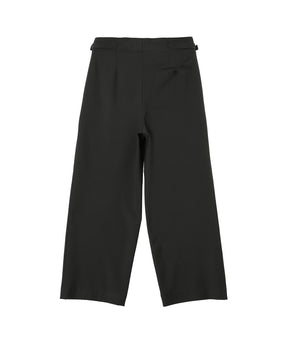 Recycled Polyester Non-Mulesed Wool Gabardine Two Tuck Military Trousers