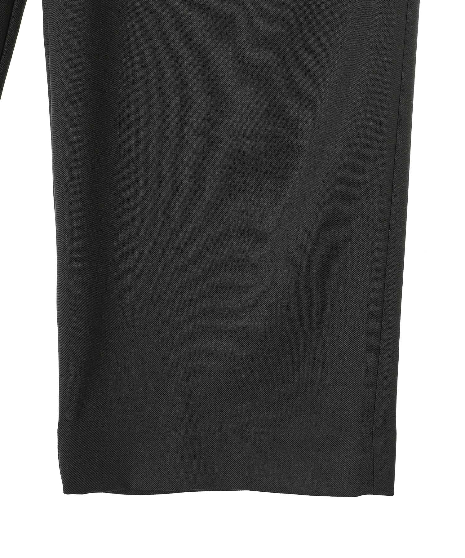 Recycled Polyester Non-Mulesed Wool Gabardine Two Tuck Military Trousers