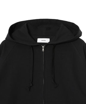 Organic Cotton Open-End Yarn Inlay Zip Parka
