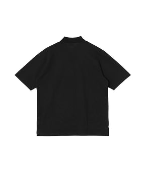 40//1 Organic Cotton High Twisted Pique One Button Tee S/S