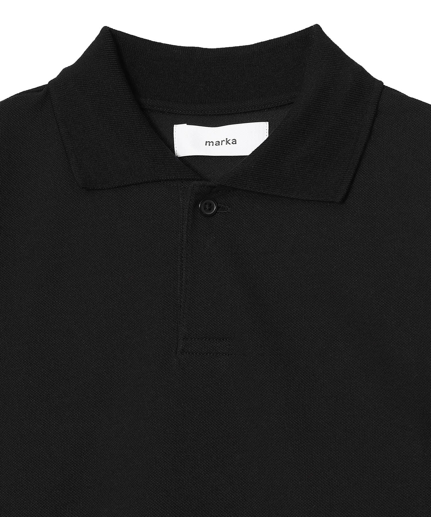 40//1 Organic Cotton High Twisted Pique One Button Tee S/S