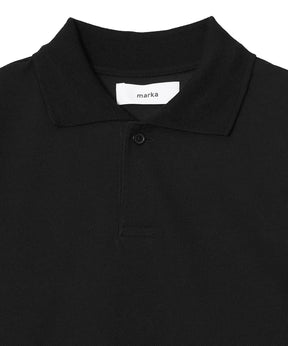 40//1 Organic Cotton High Twisted Pique One Button Tee S/S