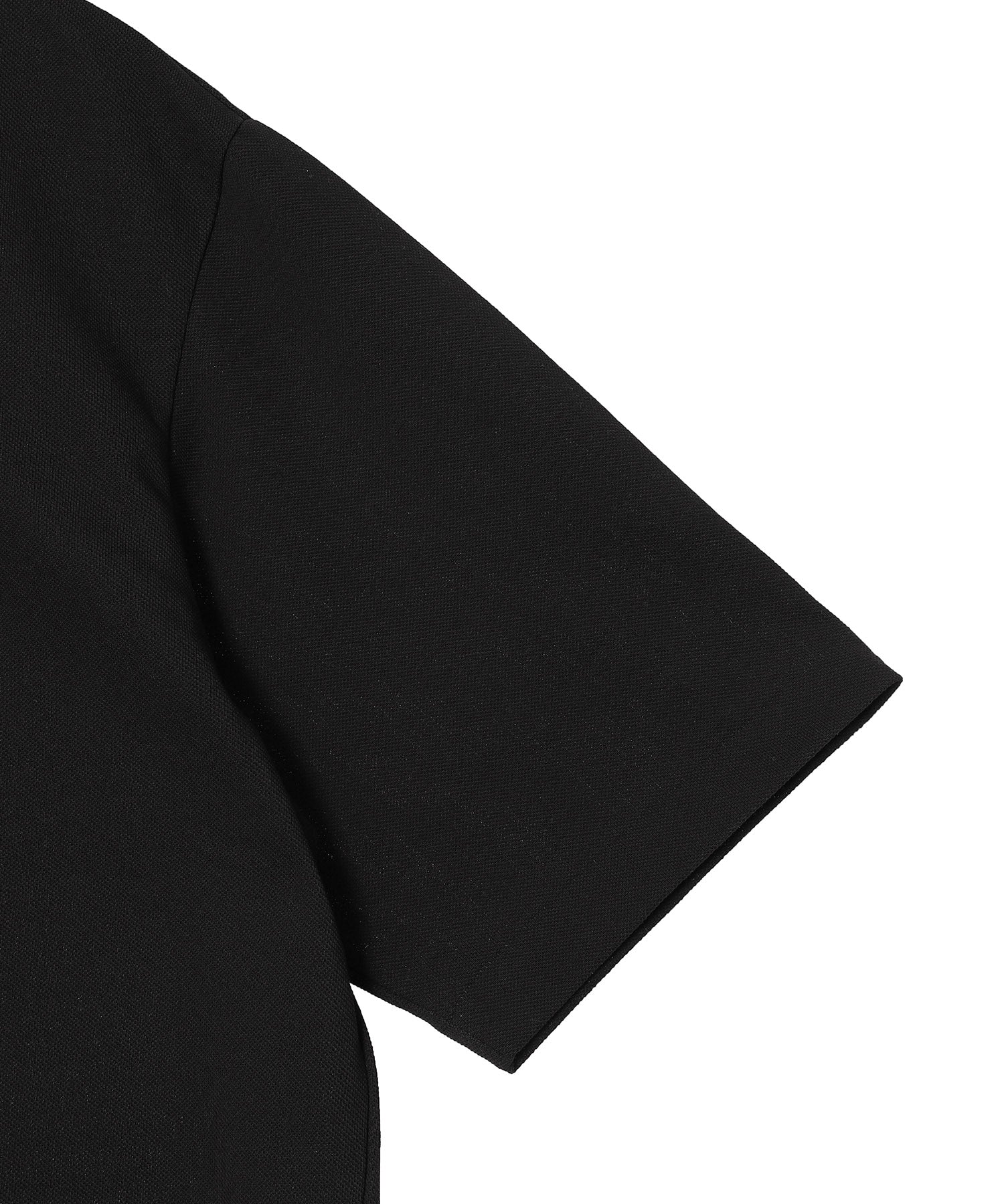 40//1 Organic Cotton High Twisted Pique One Button Tee S/S
