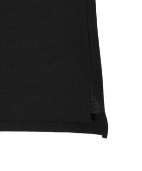 40//1 Organic Cotton High Twisted Pique One Button Tee S/S