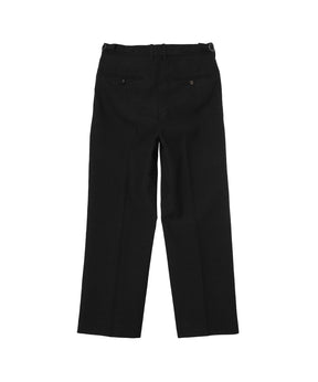 Tumbled Wool Serge / Regular Fit Straight Trousers