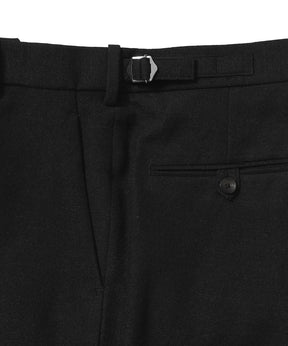 Tumbled Wool Serge / Regular Fit Straight Trousers