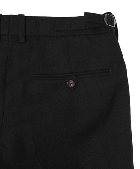 Tumbled Wool Serge / Regular Fit Straight Trousers