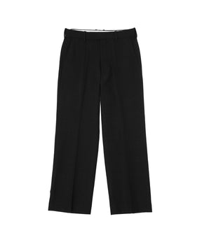 Tumbled Wool Serge / Regular Fit Straight Trousers