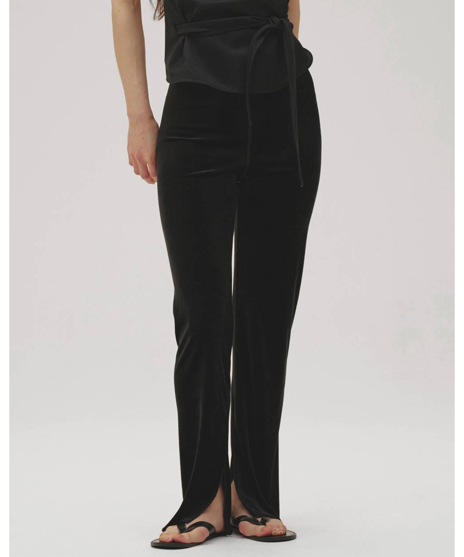 Velour Slit Leggings