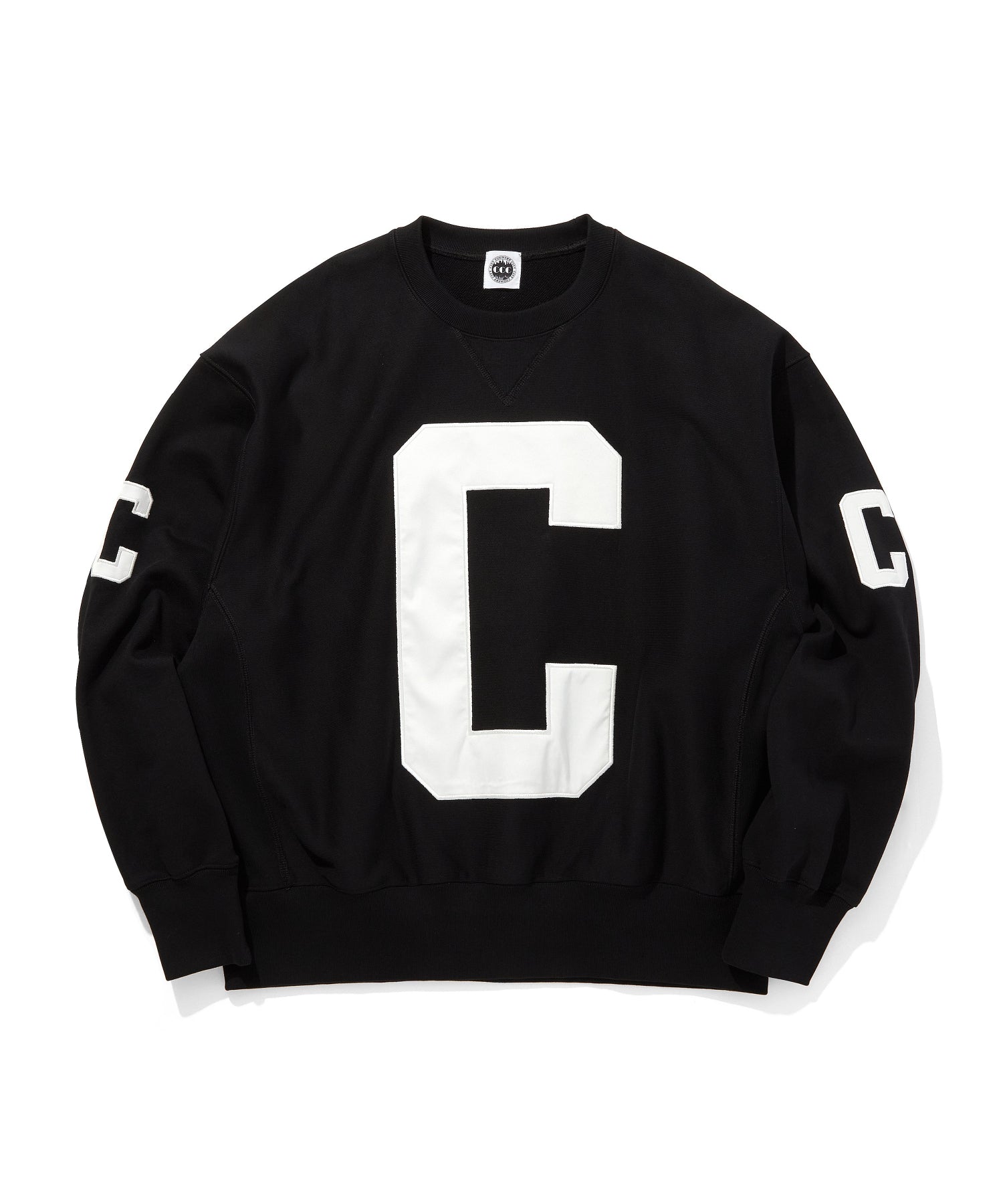 APPLIQUE LOGO COTTON SWEATSHIRT