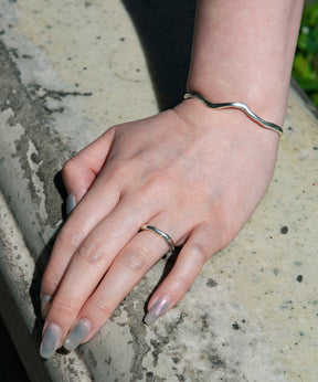 SILVER925 RIPPLE RING SV