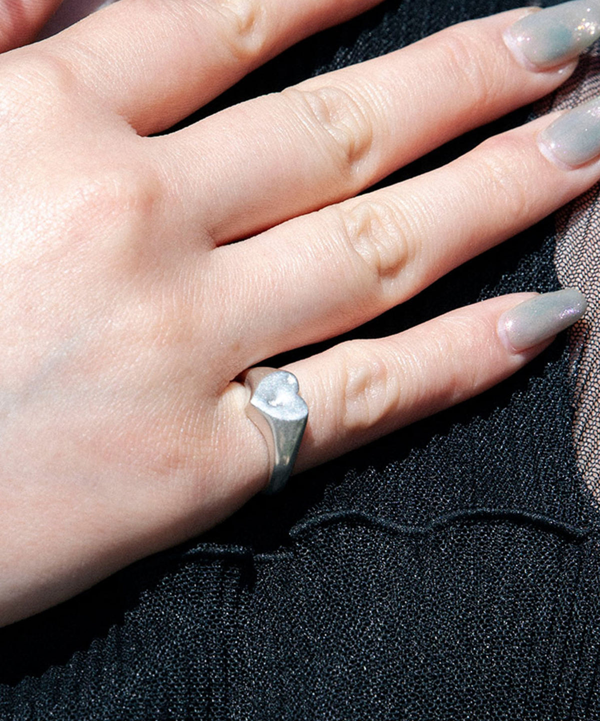 ハートシグネットリング SV