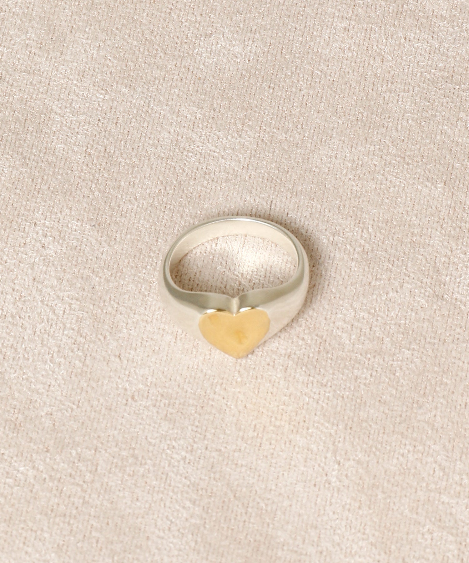 ハートシグネットリング MIX (7号)