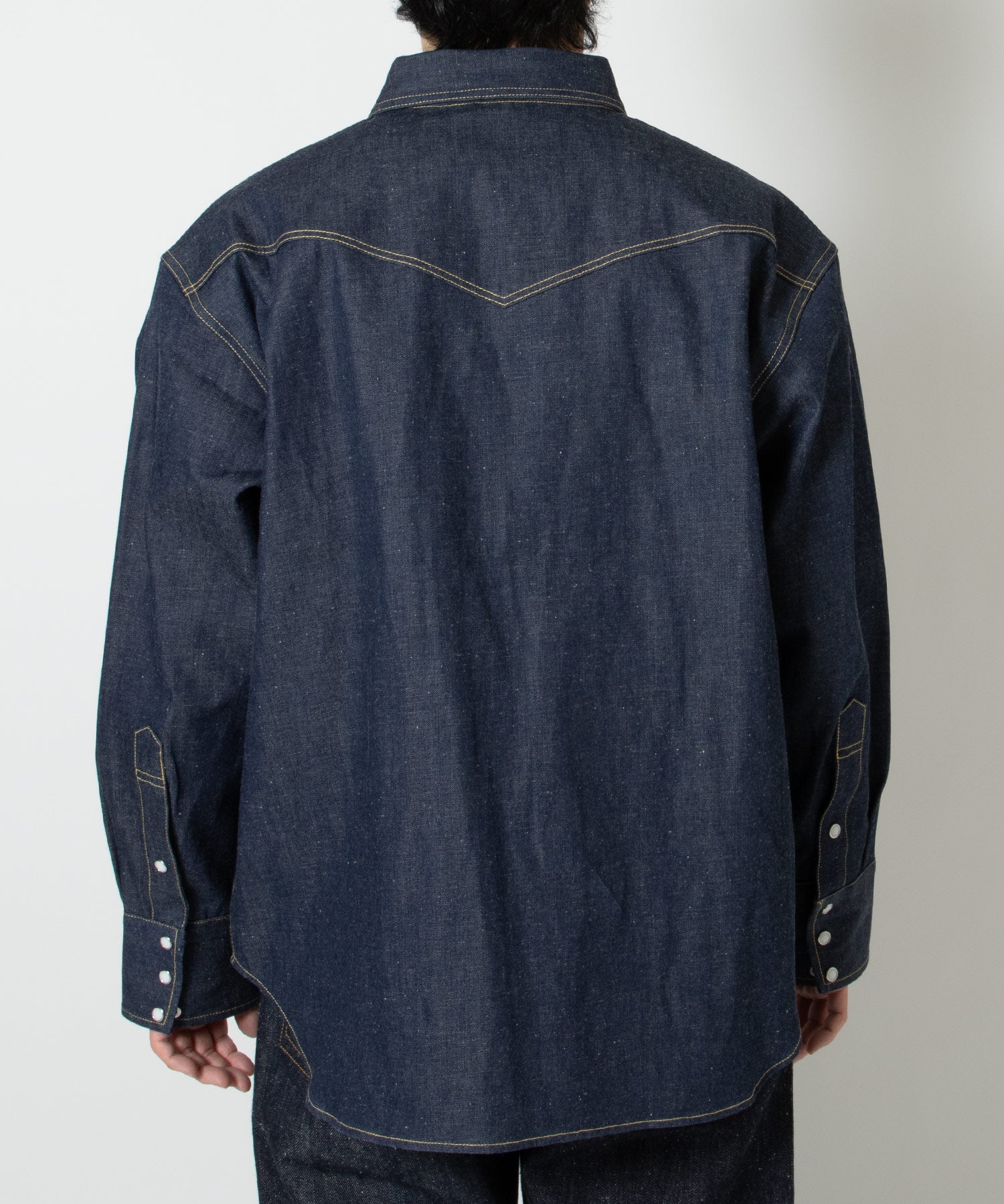 BBJ_DENIM SHIRT/REGID/BLUE
