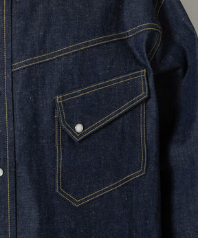 BBJ_DENIM SHIRT/REGID/BLUE