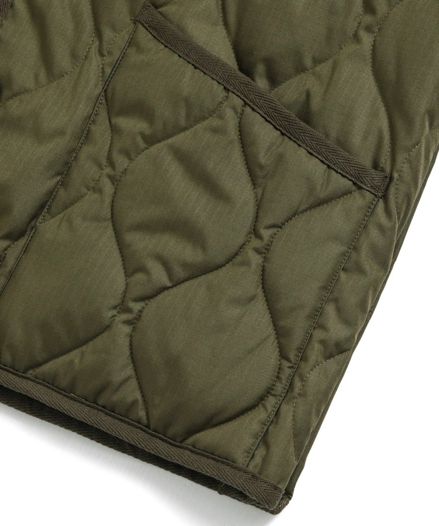 Military W-Zip V Neck Down Jacket