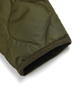 Military W-Zip V Neck Down Jacket