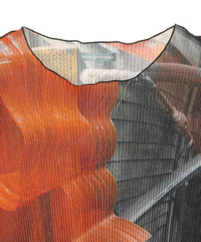 SHEER GRAPHIC DRESS *SLEEVELES