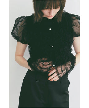 TULLE VEST LAYERED TOPS