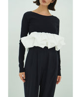 W BALLOON SHORT KNIT TOPS