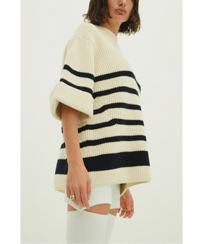 OVER HALF SLEEVE KNIT TOPS