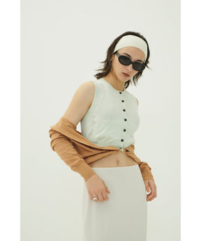 W LAYERED KNIT CARDIGAN