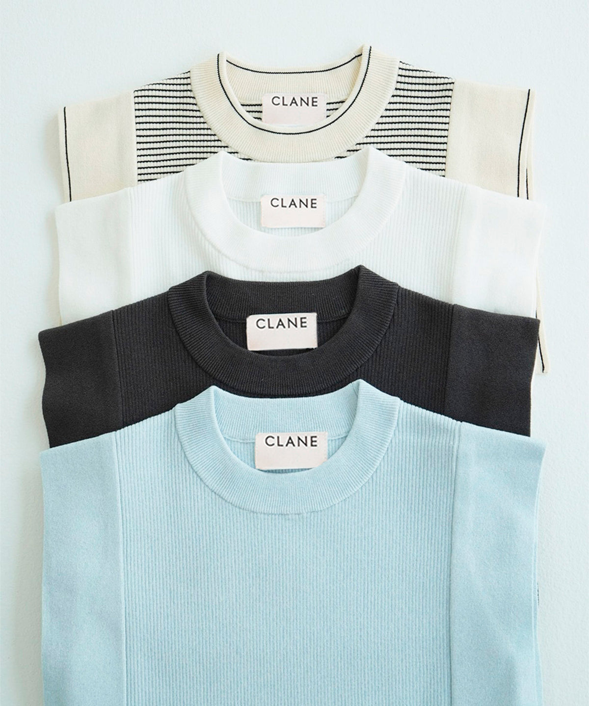 SQUARE SLEEVE KNIT TOPS