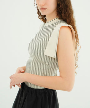 SQUARE SLEEVE KNIT TOPS