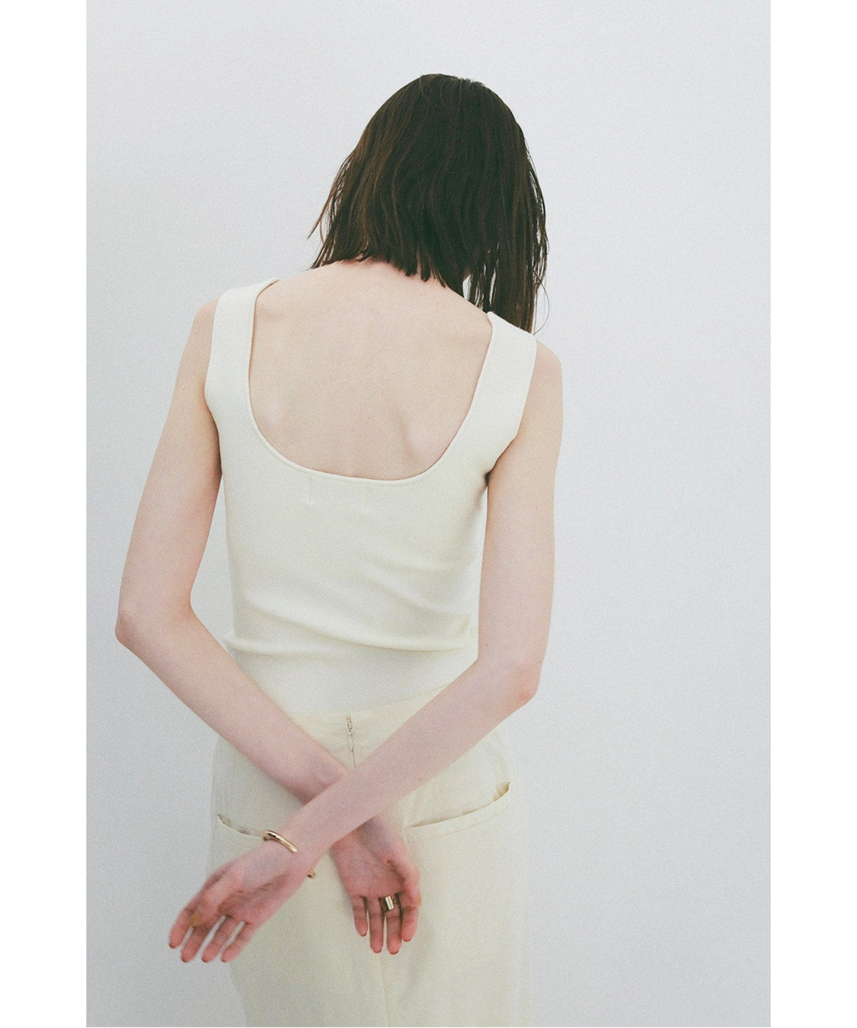 SQUARE TANK KNIT TOPS